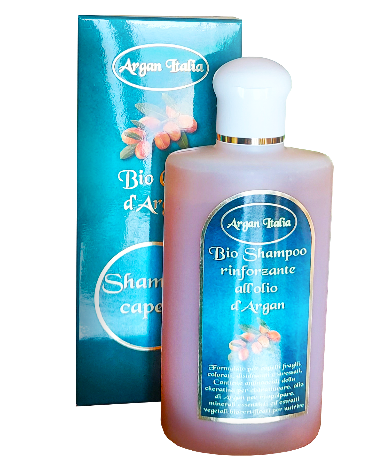 Shampoo per capelli secchi con olio di argan